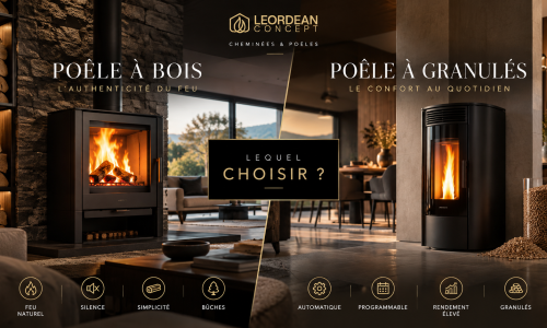 Poêle à bois ou poêle à granulés : lequel choisir ?